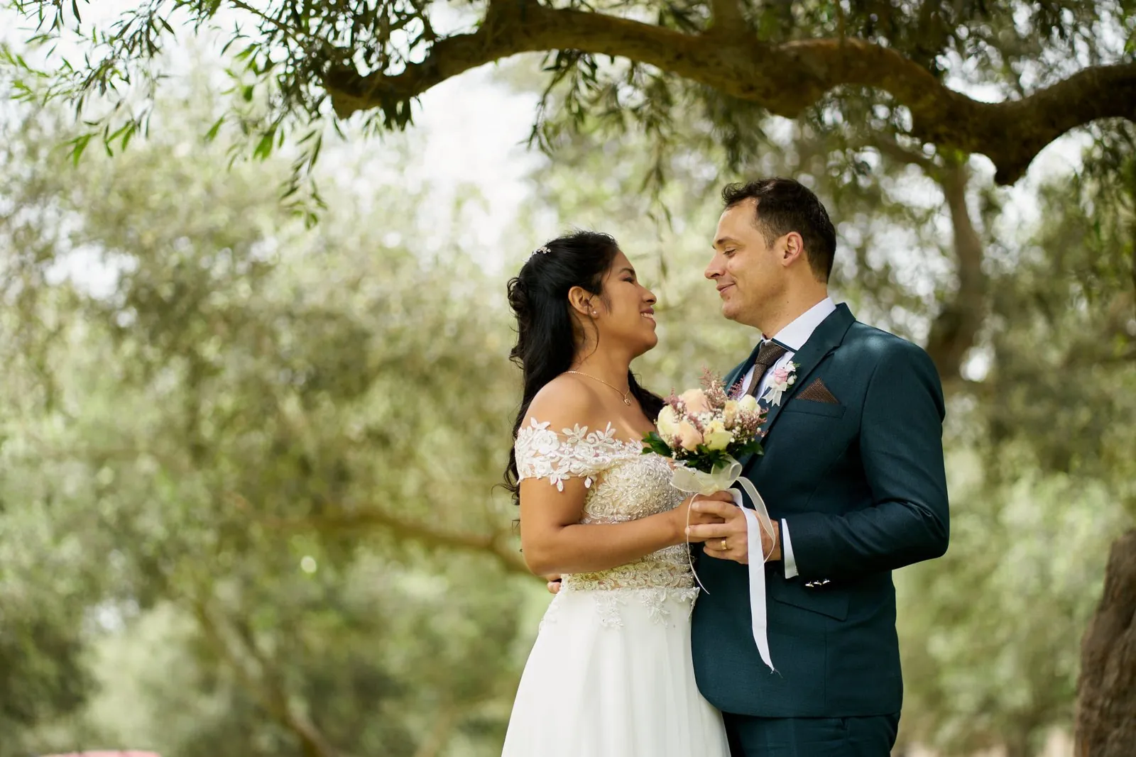Ramo de novia en boda romantica Lima Peru