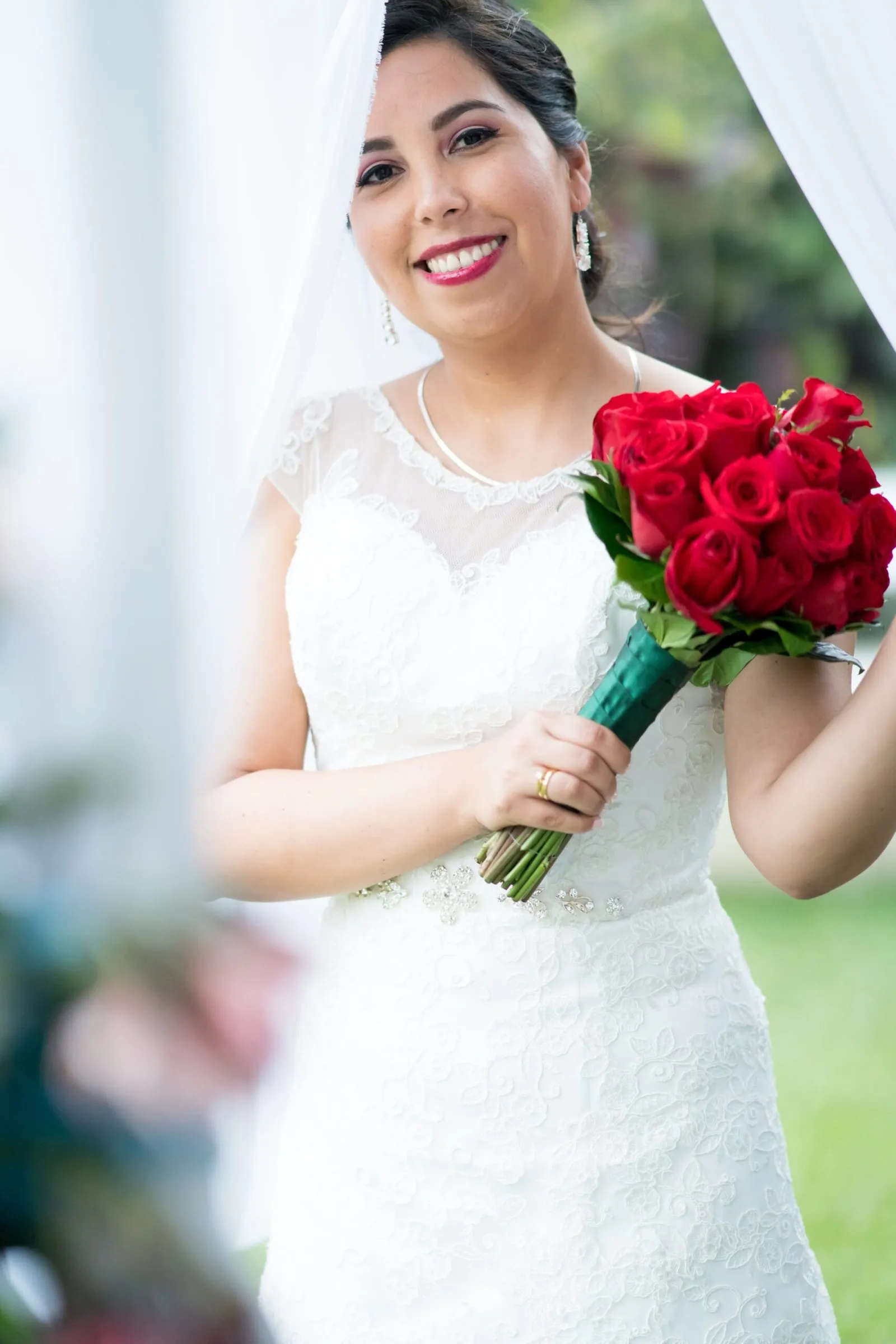 Preparativos de la novia antes de la boda en Lima